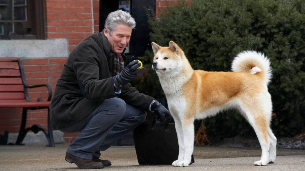 Richard Gere e Hachi, in Hachiko